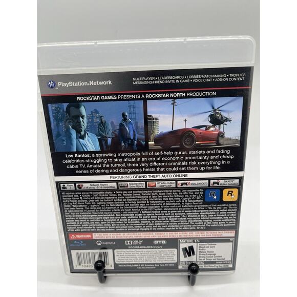 CIB w/ Map (Tested) Grand Theft Auto 5 GTAV - PS3 Sony PlayStation 3 - Picture 3 of 9